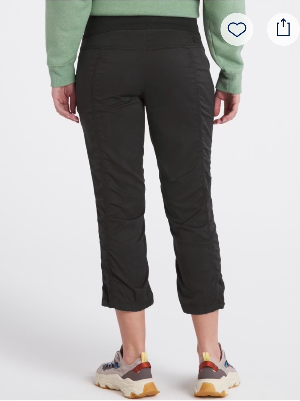 The North Face Cropped Drawstring Cargo Pants - Black - Picture 2 of 4